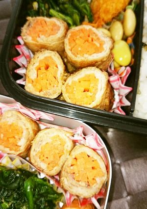 お弁当に☆焼肉のタレで簡単♪人参の肉巻き-レシピのメイン写真