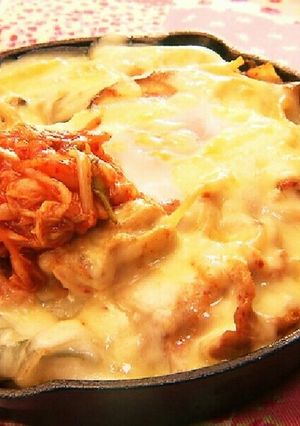 まろ辛♪焼きキムチーズナポリタン-レシピのメイン写真