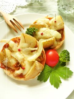 ローズマリーポテトのミートソーストースト-レシピのメイン写真