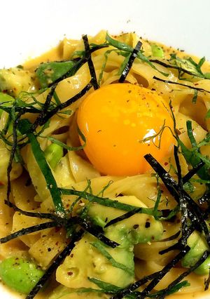 ビン詰めウニｄｅウニクリームカルボパスタ-レシピのメイン写真