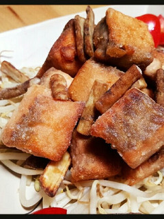外カリッ中ふわっ☆鮭と牛蒡の米粉揚げ☆-レシピのメイン写真