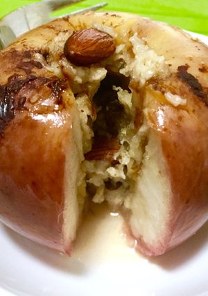 オートミール入りまるごと焼きリンゴ-レシピのメイン写真