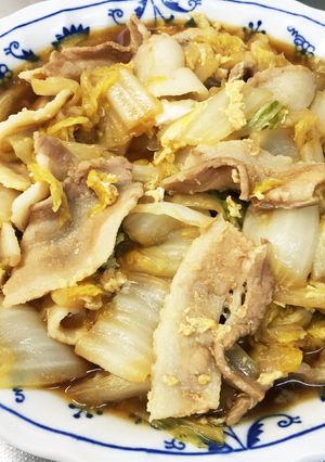 すき焼きのたれで簡単☆豚バラ白菜煮-レシピのメイン写真