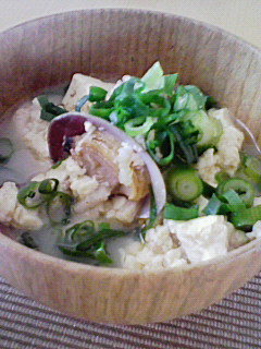 素材の味を あさり豆腐煮-レシピのメイン写真