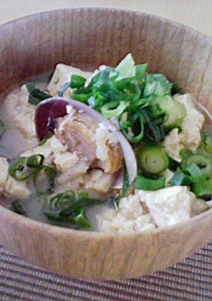 素材の味を あさり豆腐煮-レシピのメイン写真