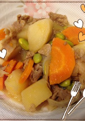 ズボラ肉じゃが-レシピのメイン写真