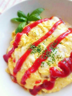 チキンライスが美味しい♡オムライス-レシピのメイン写真