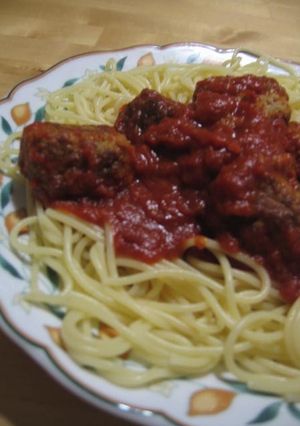 ミートボールパスタ-レシピのメイン写真