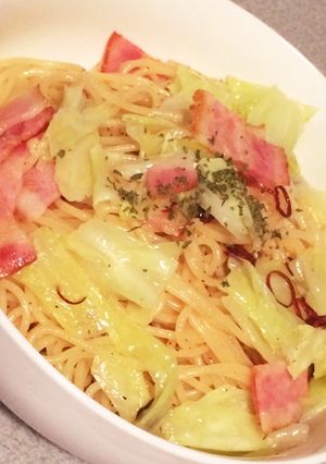 キャベツとベーコンのペペロンチーノ-レシピのメイン写真