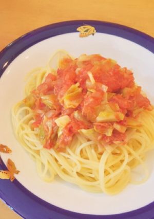 キャベツとツナのトマトパスタ-レシピのメイン写真
