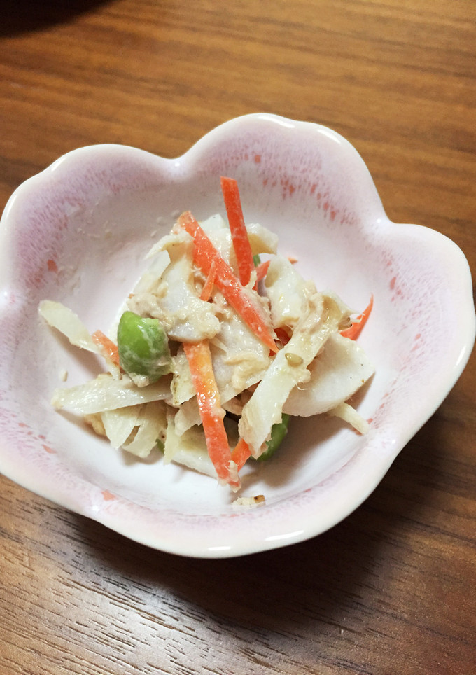 授乳期おかず♪根菜とツナの胡麻マヨ和え-レシピのメイン写真