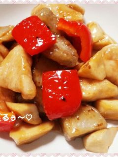 残り物の里芋の煮物と!鶏胸肉の照り煮♪-レシピのメイン写真