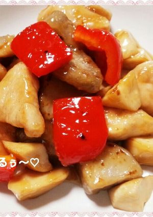 残り物の里芋の煮物と！鶏胸肉の照り煮♪-レシピのメイン写真