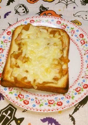南瓜とベーコンのチーズトースト-レシピのメイン写真