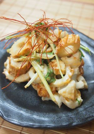 コク旨！ちくわと水菜のコチュマヨ和え-レシピのメイン写真