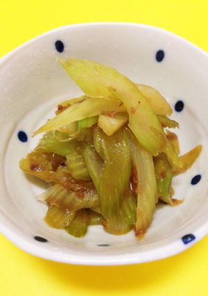 セロリの麺つゆ炒め セロリ克服-レシピのメイン写真