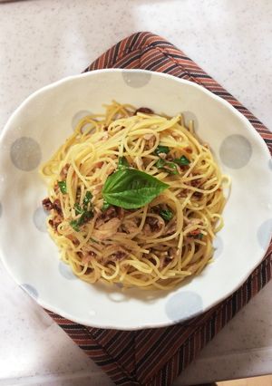簡単！ドライトマトとアンチョビのパスタ-レシピのメイン写真