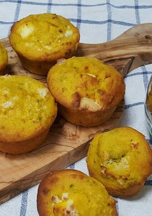 かぼちゃとクリームチーズのおからマフィン-レシピのメイン写真