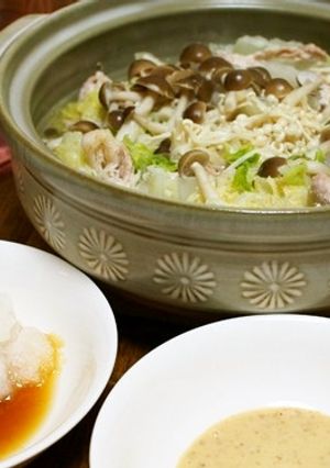 白菜としゃぶしゃぶ用豚肉で水車鍋-レシピのメイン写真