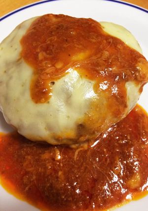 簡単ドミグラスソースのチーズハンバーグ-レシピのメイン写真