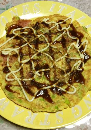 天ぷら粉で作る簡単お好み焼き-レシピのメイン写真