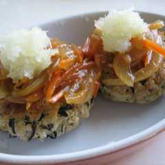 A picture of ひじき入りおからバーグ☆with野菜あん.