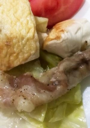 10分で旨いおかず☆豚バラキャベツ蒸し!-レシピのメイン写真