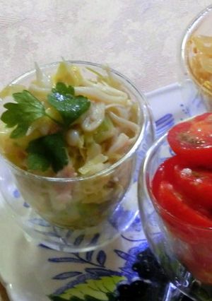 ツナキャベツえのきだけのサラダ-レシピのメイン写真
