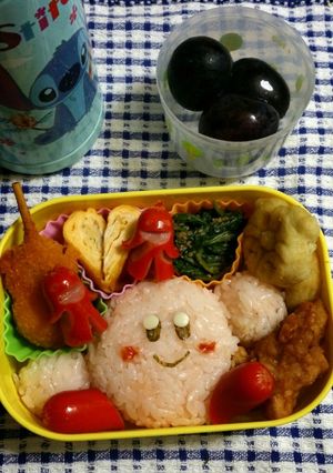 簡単キャラ弁☆星のカービー-レシピのメイン写真