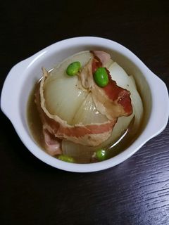 圧力鍋で簡単!玉ねぎのまるごとスープ煮-レシピのメイン写真