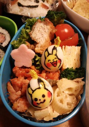 園児用キャラ弁当、ピカチュー♪-レシピのメイン写真