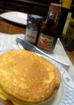 ほのかなオレンジ色♪にんじんのパンケーキ-レシピのメイン写真