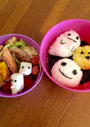 簡単♪キャラ弁♪ハロウィン弁当♪-レシピのメイン写真