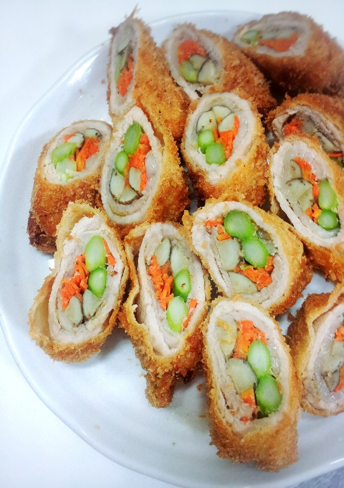 ごぼうとアスパラの豚肉巻き ゆず胡椒揚げ-レシピのメイン写真