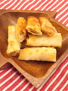 簡単!納豆チーズで餃子の皮のフライ-レシピのメイン写真