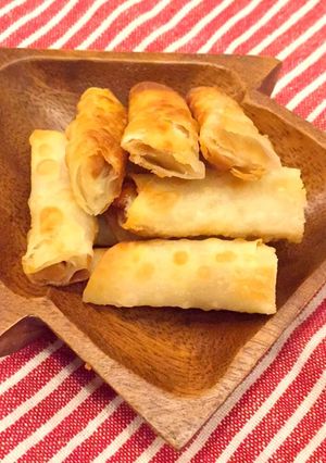 簡単！納豆チーズで餃子の皮のフライ-レシピのメイン写真