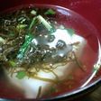 簡単♪楽々♪おもち入りもずくスープ