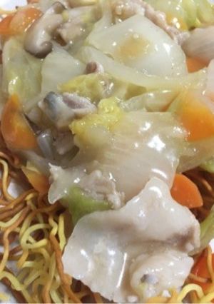 八宝菜de堅焼きそば-レシピのメイン写真