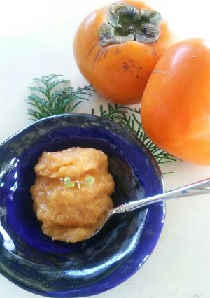 離乳食中期～柿のトロトロプリン-レシピのメイン写真
