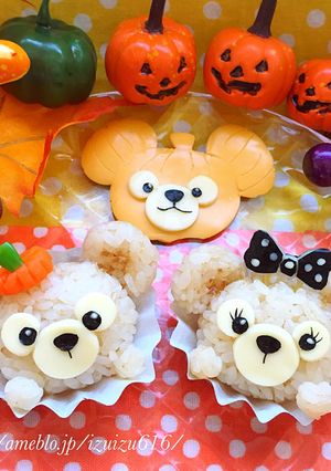 キャラ弁★ツムツムハロウィン♡ダッフィー-レシピのメイン写真