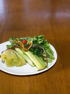 野沢菜の醤油漬け-レシピのメイン写真