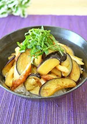 コク旨なのにさっぱり♡茄子ちくわ丼♪-レシピのメイン写真