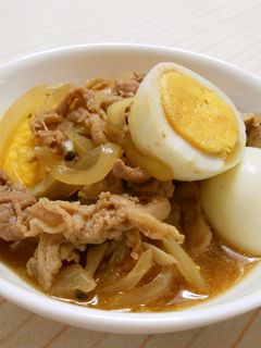豚肉とゆでたまごのすき煮-レシピのメイン写真