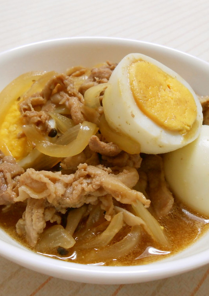 豚肉とゆでたまごのすき煮-レシピのメイン写真