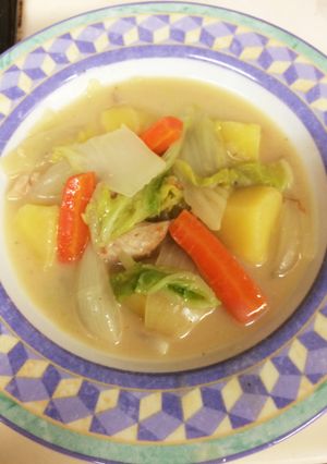 今日ランチ♪白菜入りクリームシチュー-レシピのメイン写真