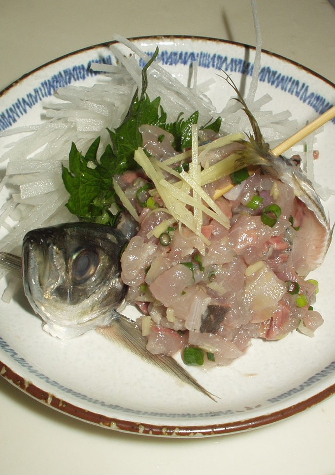 定番☆鯵のたたき(魚のおろし方)-レシピのメイン写真