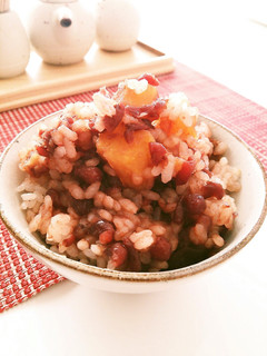 ホクホク甘~い お芋と小豆のご飯-レシピのメイン写真