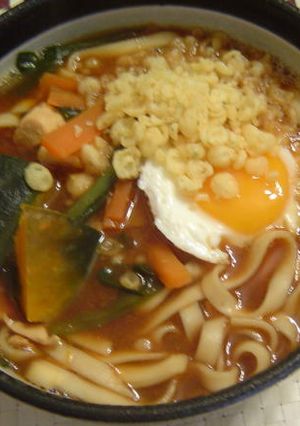 あつあつ！名古屋味噌煮込みきしめん-レシピのメイン写真