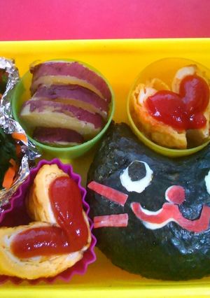 黒猫ちゃん★弁当-レシピのメイン写真