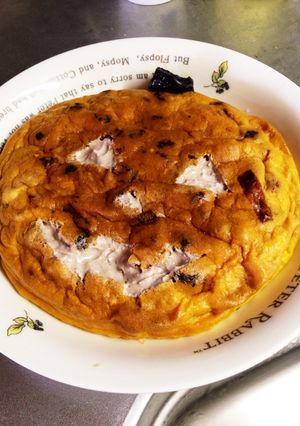 炊飯器で！ハロウィンかぼちゃチーズケーキ-レシピのメイン写真
